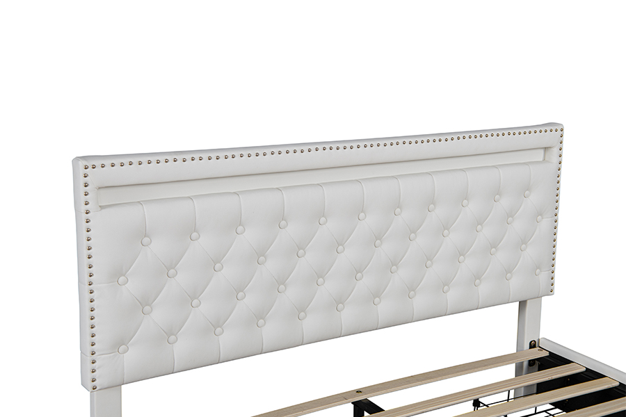 4471-1-3D ตู้เก็บของลิ้นชัก Smart Ambient Lighting โครงเตียง