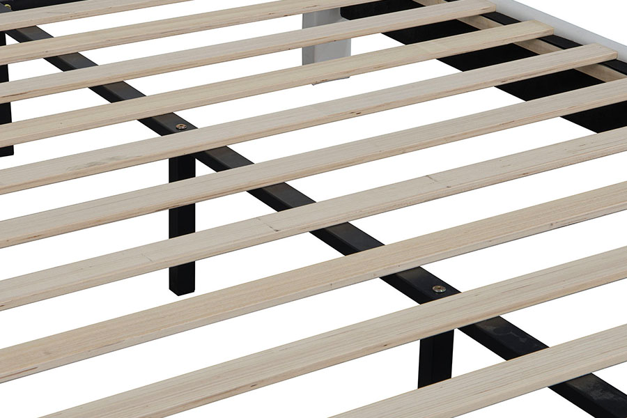 4209 โครงเตียงหุ้มเบาะ LED ขนาดคิงไซส์