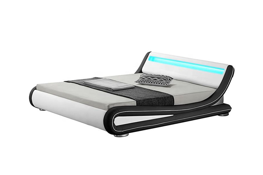 1137-1 Smart LED King Storage โครงเตียงหุ้มหนัง