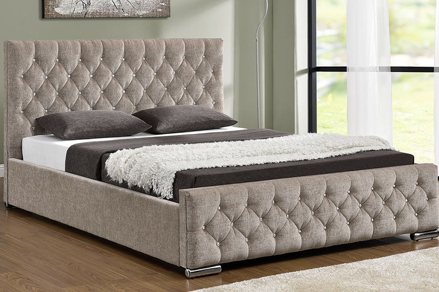 1151G Luxury Velvet Lift King โครงเตียงกระจุก
