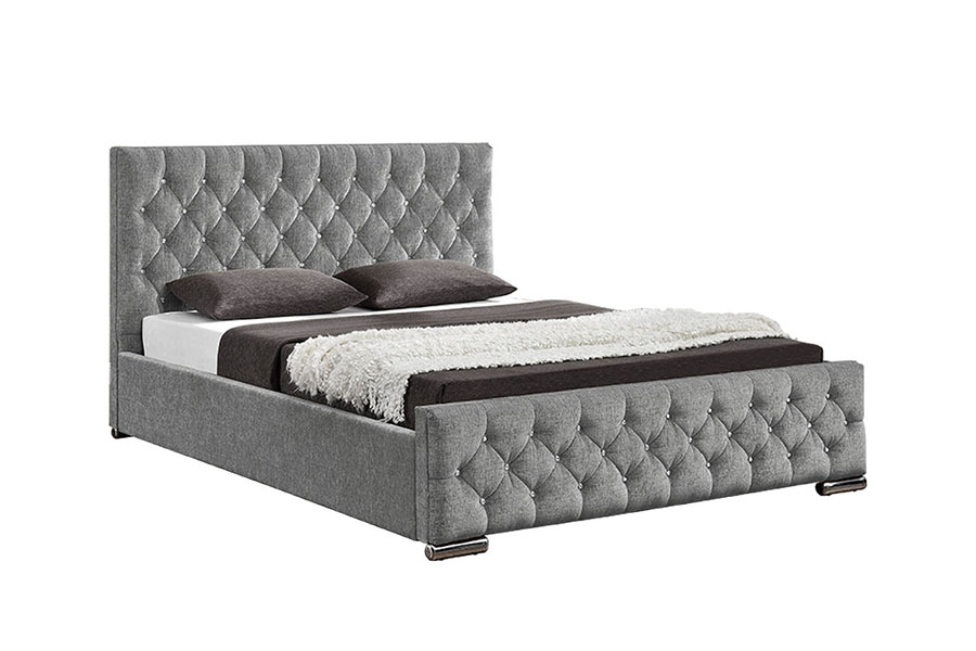 1151G Luxury Velvet Lift King โครงเตียงกระจุก