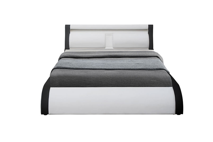 1175-1G เบาะนุ่ม LED แก๊สยก Ottoman PU หนังเตียง