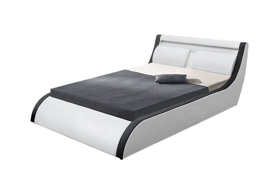 1175-1G เบาะนุ่ม LED แก๊สยก Ottoman PU หนังเตียง