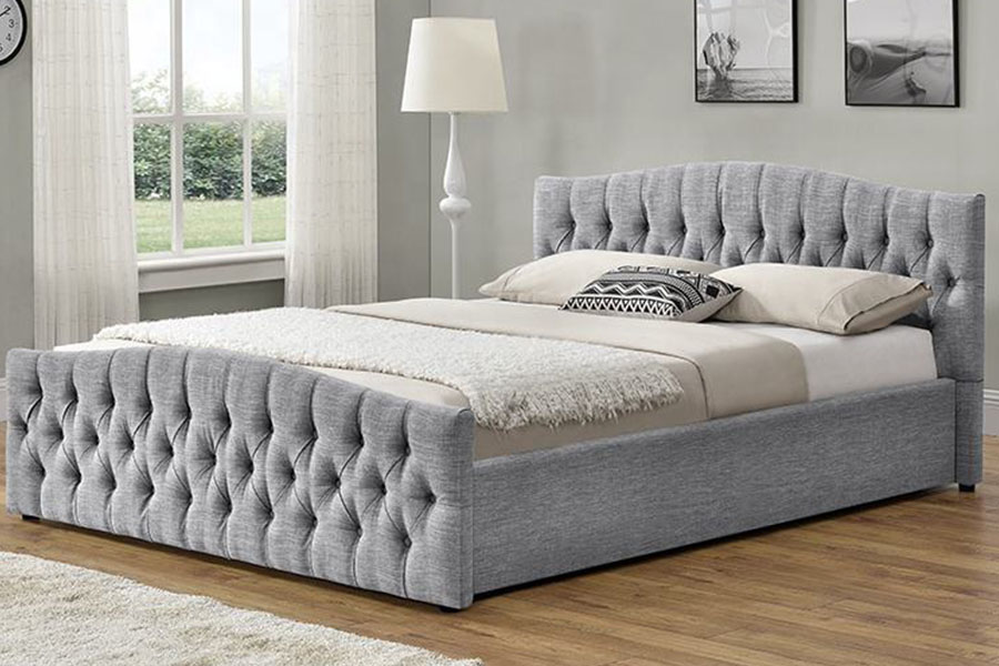 1173G ผ้าลินินผ้าแก๊สลิฟท์ Ottoman Soft แผงเก็บเตียง