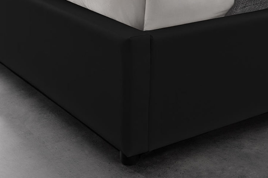1155G Modern Faux Leather Hotel โครงเตียงแก๊สลิฟท์จัดเก็บ