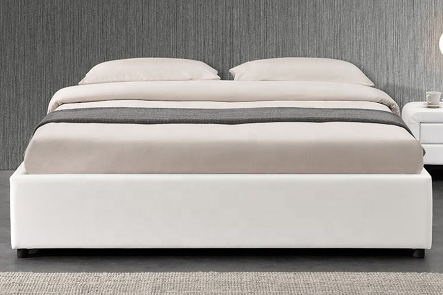1155G Modern Faux Leather Hotel โครงเตียงแก๊สลิฟท์จัดเก็บ