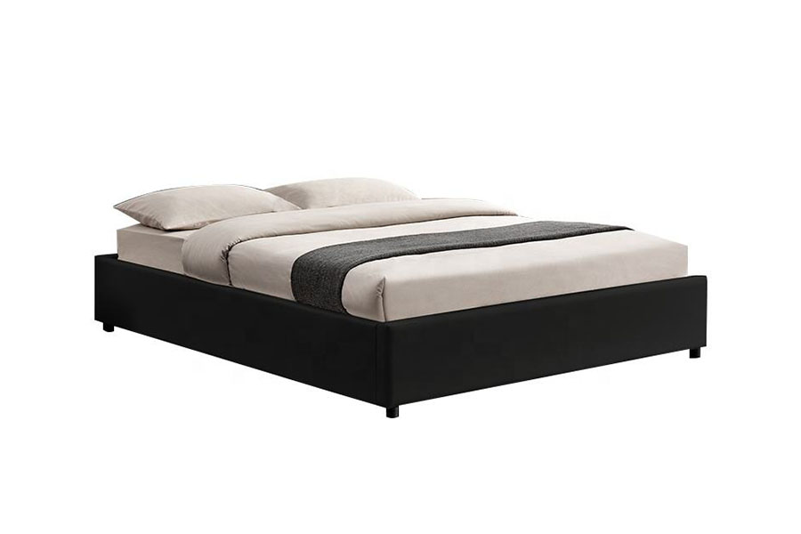 1155G Modern Faux Leather Hotel โครงเตียงแก๊สลิฟท์จัดเก็บ