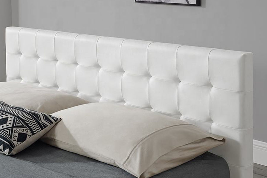 1405G หนัง Faux-PU สีดำในร่ม Ottoman หุ้มโครงเตียงเก็บของ